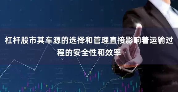 杠杆股市其车源的选择和管理直接影响着运输过程的安全性和效率